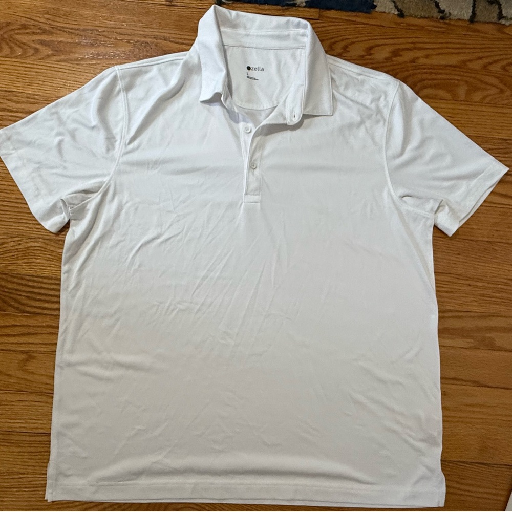 Zella White Men's Polo Shirt